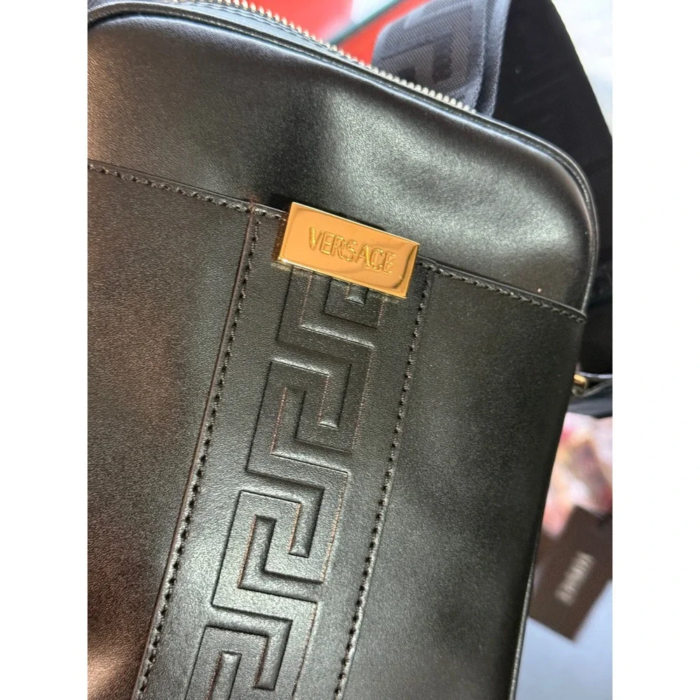 Versace greca embossed
